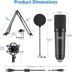 NEEWER USB200 MICROPHONE 4 in 1 KIT 40099760 цена и информация | Микрофоны | pigu.lt