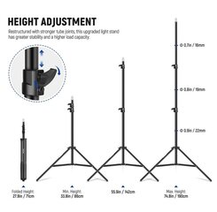 Neewer Light stand Pro kaina ir informacija | Fotoaparato stovai | pigu.lt