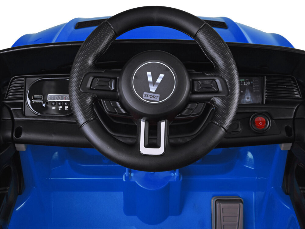 Vienvietis vaikiškas elektromobilis GT, mėlynas цена и информация | Elektromobiliai vaikams | pigu.lt