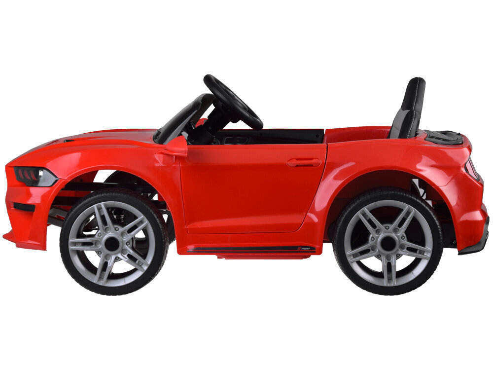 Vienvietis vaikiškas elektromobilis Mustang, raudonas kaina ir informacija | Elektromobiliai vaikams | pigu.lt