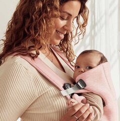 Nešioklė BabyBjörn Mini Woven, Dusty Pink kaina ir informacija | Nešioklės | pigu.lt