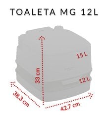 туалет для путешествий - campa potti mg, 12 л цена и информация | Биотуалеты | pigu.lt