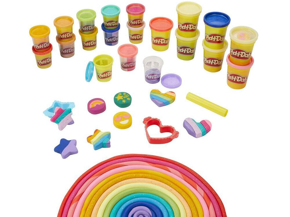 Plastilino rinkinys Play-Doh Ciastolina Merry Colours kaina ir informacija | Piešimo, tapybos, lipdymo reikmenys | pigu.lt
