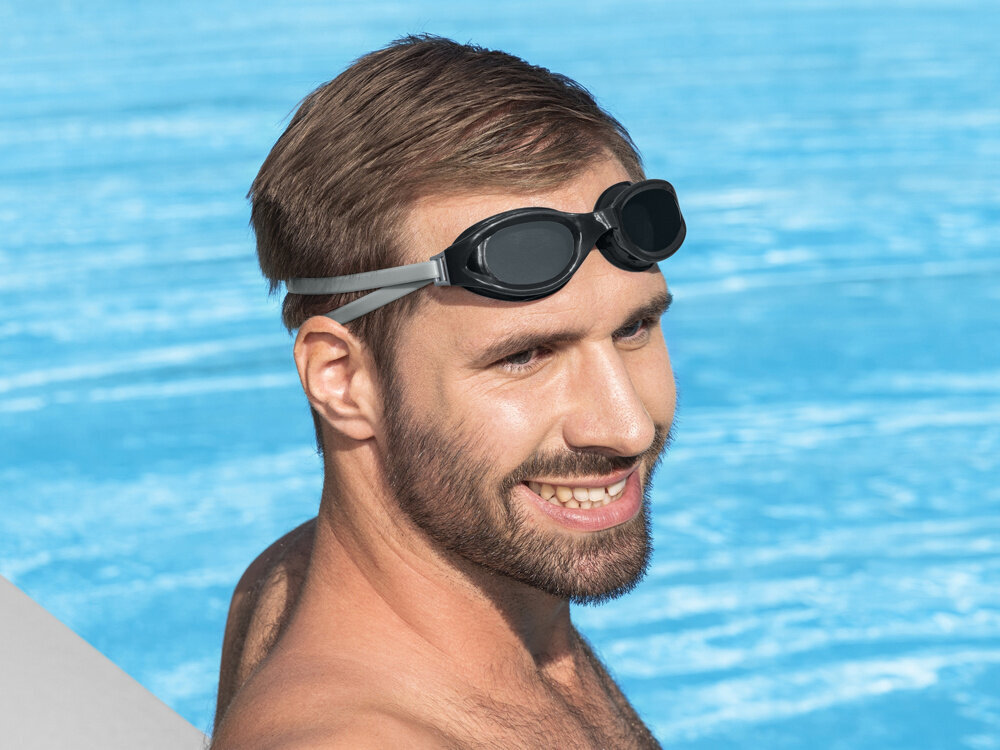 Plaukimo akiniai Bestway, juodi kaina ir informacija | Plaukimo akiniai | pigu.lt