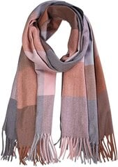 Классический клетчатый шарф Sojos, розовый цена и информация | Мужские шарфы, шапки, перчатки | pigu.lt