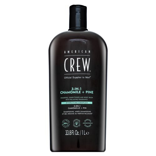 Plaukų šampūnas 3in1 American Crew Chamolie + Pine, vyrams, 1000 ml цена и информация | Šampūnai | pigu.lt