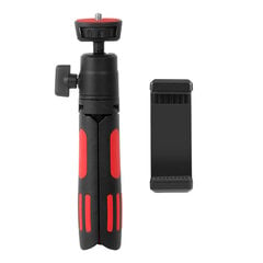 Selfie Stand Tripod PULUZ with Phone Clamp for Smartphones (Red) цена и информация | Моноподы для селфи («Selfie sticks») | pigu.lt