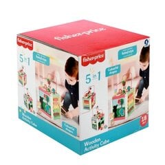 Fisher-Price - 5 In 1 Wooden Activity Cube цена и информация | Развивающие игрушки | pigu.lt