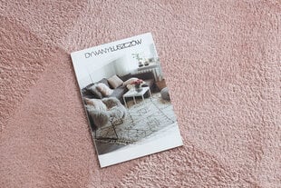 Современный ковер для стирки LINDO розовый, противоскользящий, ворсистый цена и информация | Ковры | pigu.lt