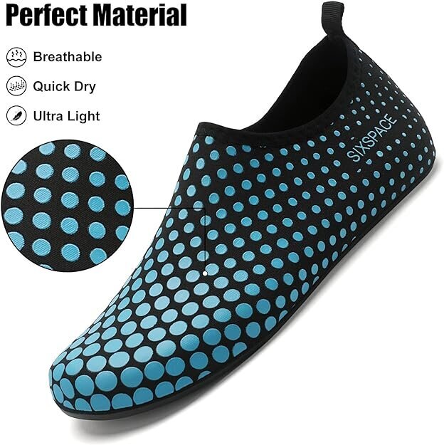 Vandens batai Sixspace, 43, juodi/mėlyni цена и информация | Vandens batai | pigu.lt