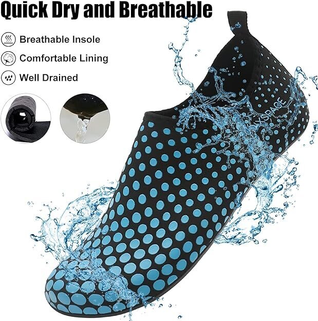Vandens batai Sixspace, 43, juodi/mėlyni цена и информация | Vandens batai | pigu.lt