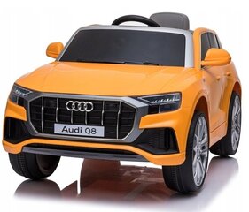 Vienvietis vaikiškas elektromobilis Audi Q8, oranžinis kaina ir informacija | Elektromobiliai vaikams | pigu.lt