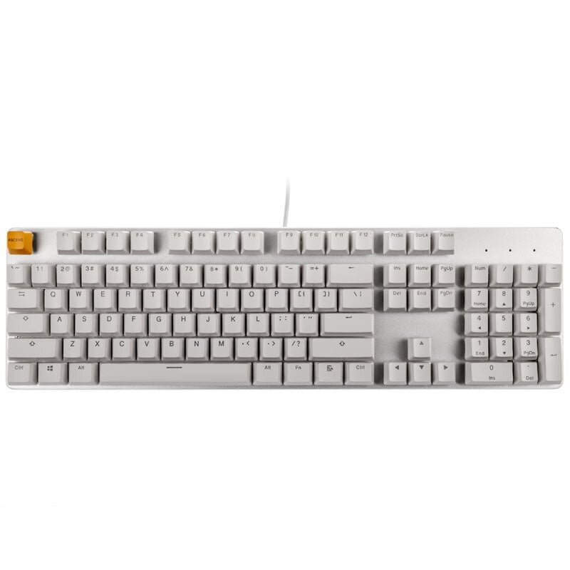 Glorious PC GMMK Full Size White Ice Edition (GLO-GMMK-FS-BRN-W) kaina ir informacija | Klaviatūros | pigu.lt