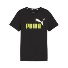 Puma детская футболка 586985*31, черный/салатовый 4099685601561 цена и информация | Рубашка для мальчиков | pigu.lt
