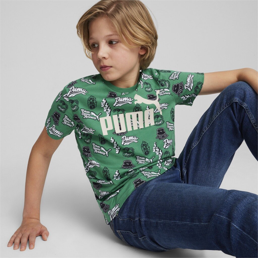Marškinėliai berniukams Puma 679239*86, žali цена и информация | Marškinėliai berniukams | pigu.lt