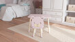 2-ių dalių vaikiškų baldų komplektas Dekormanda, rožinis kaina ir informacija | Vaikiškos kėdutės ir staliukai | pigu.lt