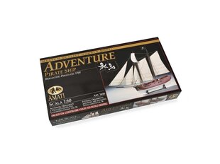 Surenkamas modelis Amati Pirate Ship Adventure, 1/60 цена и информация | Конструкторы и кубики | pigu.lt