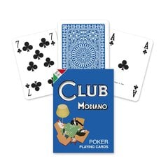 Pokerio kortos Poker Club Modiano, mėlynas kaina ir informacija | Azartiniai žaidimai, pokeris | pigu.lt