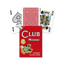 Pokerio kortos Poker Club Modiano, raudonas цена и информация | Азартные игры | pigu.lt