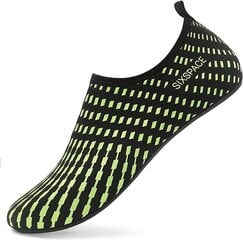 Обувь Sixspace для плавания 38EU, чёрная/зелёная цена и информация | Водная обувь | pigu.lt