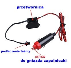 Cigarečių žiebtuvėlio keitiklis EL Wire, 12 V kaina ir informacija | Automobilių 12V el. priedai | pigu.lt