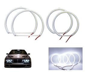 BMW E53 X5 LED Angel Eye žiedų rinkinys Naujas kaina ir informacija | Automobilių lemputės | pigu.lt
