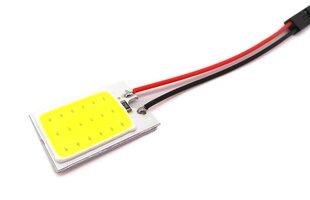 26x16 COB LED skydelis 12V W5W, C5W, BA9S, T10, SV8.5, T4W 350lm kaina ir informacija | Automobilių lemputės | pigu.lt