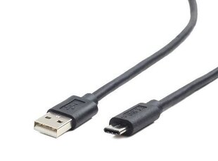 Кабель Gembird USB 2.0 AC AM-CM, 1 м, черный цена и информация | Кабели и провода | pigu.lt