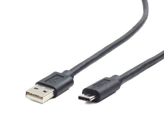 Kabelis Gembird USB 2.0 AC AM-CM, 1 m, juodas kaina ir informacija | Kabeliai ir laidai | pigu.lt