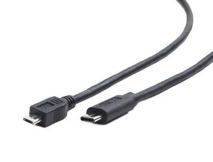 Кабель Gembird Micro USB A -> USB C, 1м цена и информация | Gembird Мобильные телефоны и аксессуары | pigu.lt