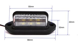 LED valstybinio numerio ženklo žibintas 24V 350lm, universalus kaina ir informacija | Auto reikmenys | pigu.lt