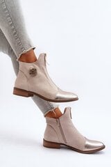 Auliniai batai moterims Jezzi Loratie 632614512, smėlio spalvos цена и информация | Женские ботинки | pigu.lt