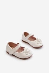 Bateliai mergaitėms Serinde 174218827, balti цена и информация | Детские туфли | pigu.lt