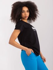Marškinėliai moterims 488683532, juodi kaina ir informacija | Marškinėliai moterims | pigu.lt