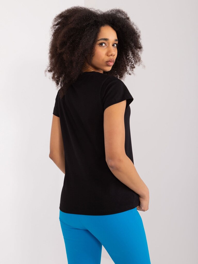 Marškinėliai moterims 288631813, juodi kaina ir informacija | Marškinėliai moterims | pigu.lt