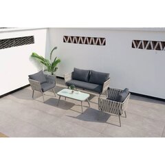 4-ių dalių lauko baldų komplektas Martinelli Tuscan, pilkas цена и информация | Комплекты уличной мебели | pigu.lt