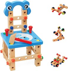 Развивающий детский конструктор Nukdey, синий цена и информация | Развивающие игрушки | pigu.lt