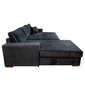 Sofa-lova Baltimore, juoda kaina ir informacija | Sofos | pigu.lt