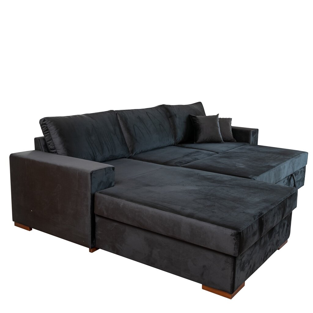 Sofa-lova Baltimore, juoda kaina ir informacija | Sofos | pigu.lt