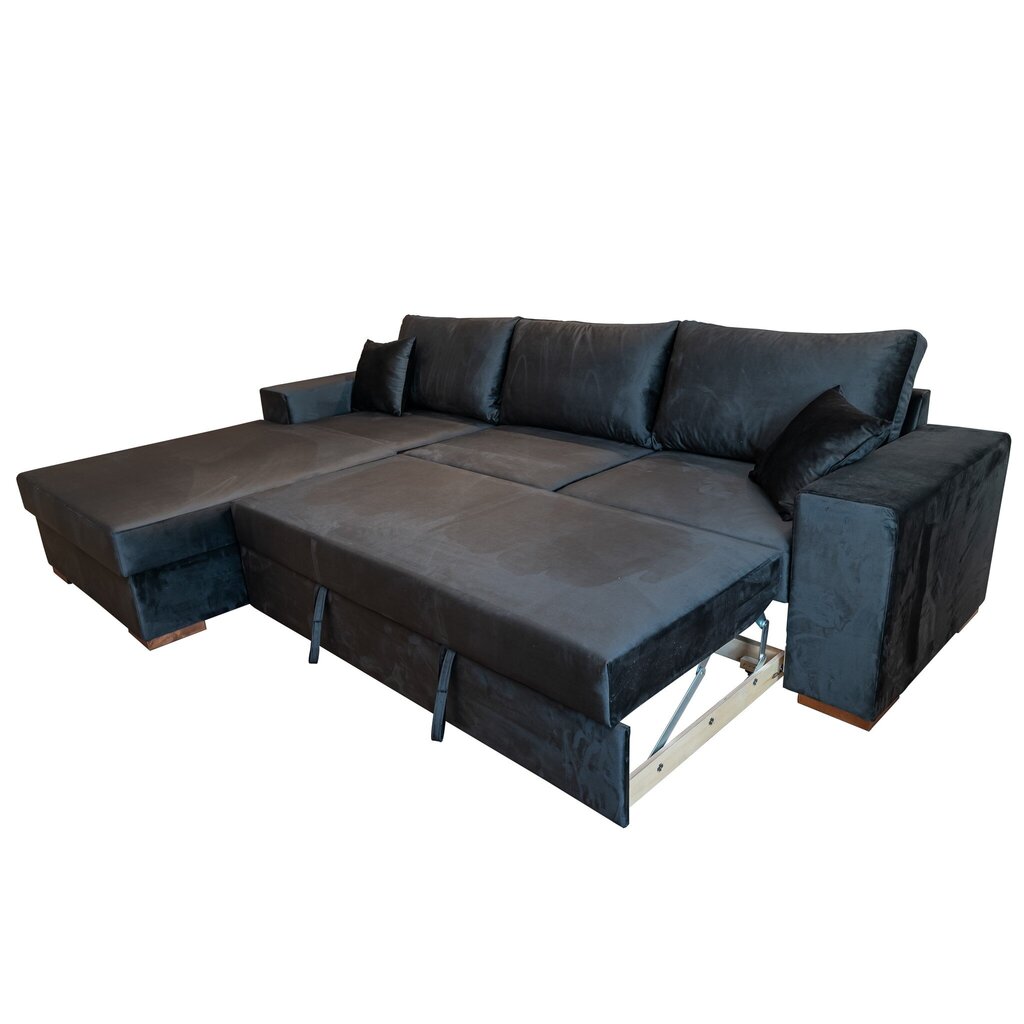 Sofa-lova Baltimore, juoda kaina ir informacija | Sofos | pigu.lt