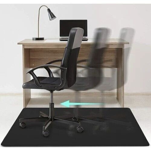 Apsauginis kėdės kilimėlis Berimax, 100x140 cm, juodas цена и информация | Biuro kėdės | pigu.lt