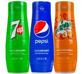 Sodastream 7Up, Mirinda, Pepsi kaina ir informacija | Gazuoto vandens aparatai ir priedai | pigu.lt