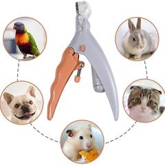 Сверкающие ножницы для когтей животных с LED-подсветкой для кошек и собак. цена и информация | Средства по уходу за животными | pigu.lt