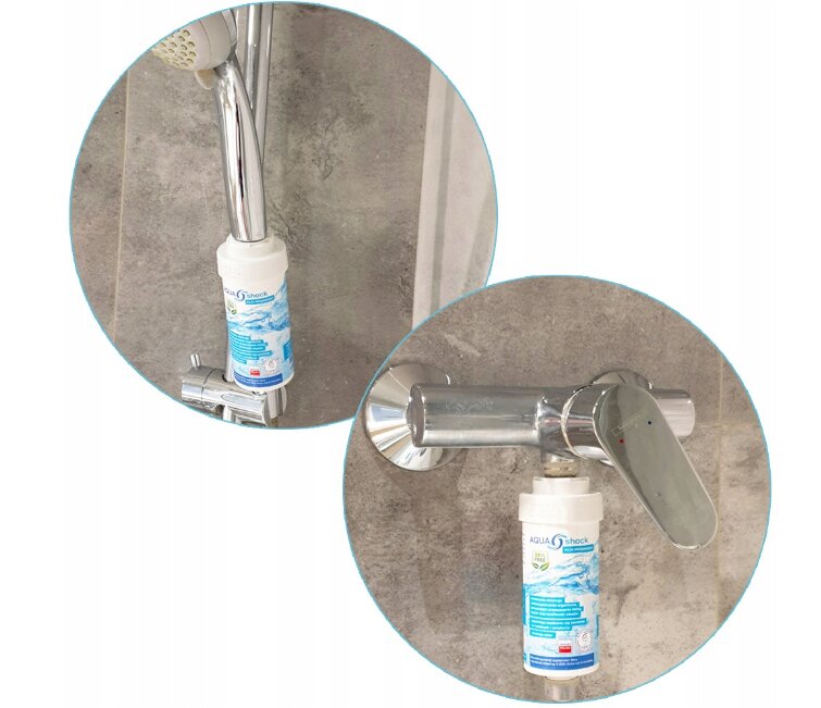 Aqua shock dušo filtras kaina ir informacija | Vandens filtrai, valymo įrenginiai | pigu.lt
