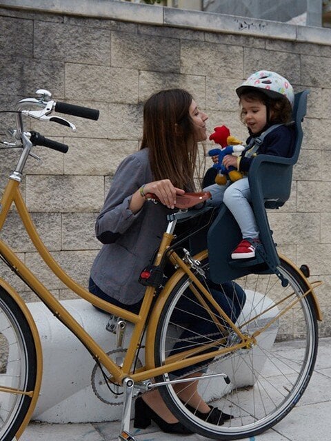Galinė dviračio kėdutė vaikams Polisport Joy 29", šviesiai pilka kaina ir informacija | Dviračių kėdutės vaikams | pigu.lt