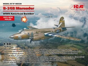 Klijuojamas modelis ICM 48320 WWII American Bomber B-26B Marauder 1/48 цена и информация | Склеиваемые модели | pigu.lt
