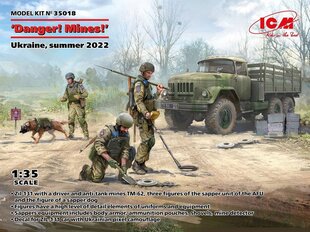Klijuojamas modelis ICM 35018 Danger Mines Ukraine Summer 2022 1/35 kaina ir informacija | Klijuojami modeliai | pigu.lt