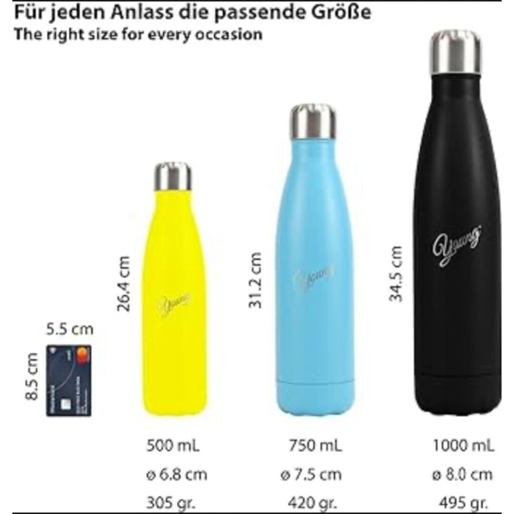 Vandens butelis Young, 1000 ml цена и информация | Gertuvės | pigu.lt