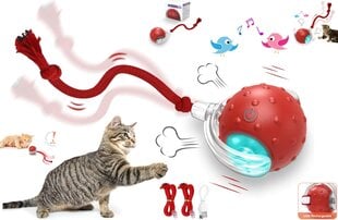 Интерактивная умная игрушка для кошек мячик Smart Cat Ball Red цена и информация | Игрушки для кошек | pigu.lt