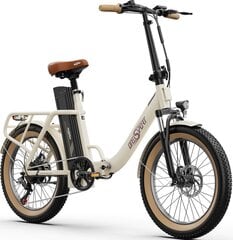 Elektrinis dviratis OneSport OT16 20, 20", smėlio spalvos kaina ir informacija | Elektriniai dviračiai | pigu.lt